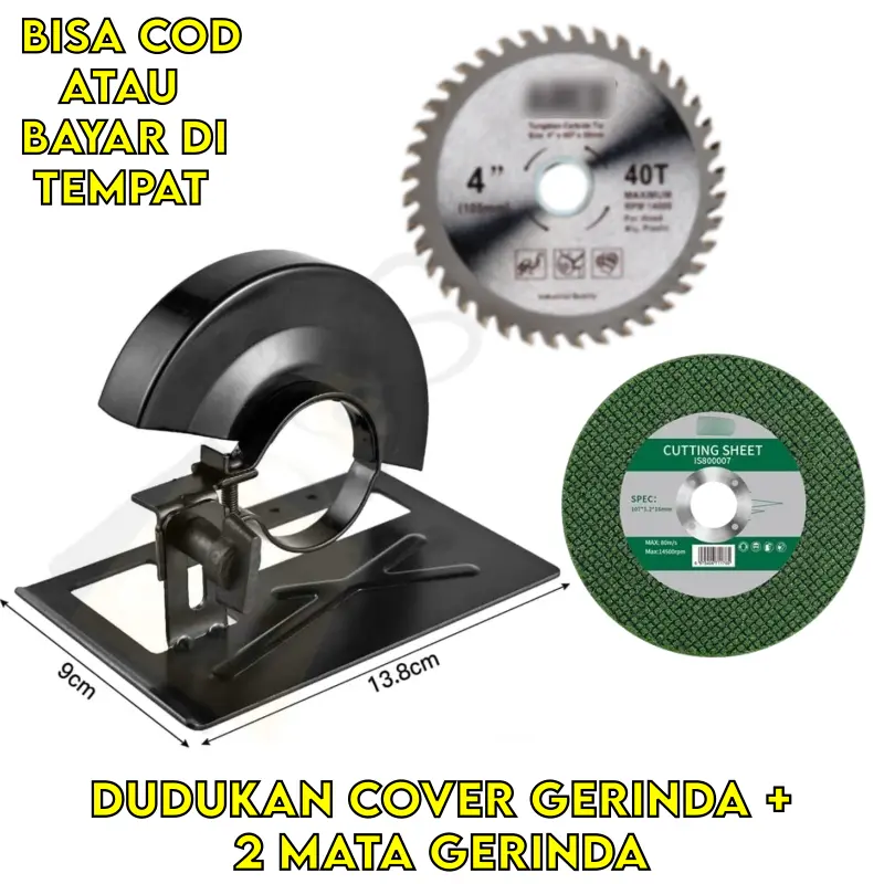 Dudukan Gerinda Tangan Circular Saw Pemotong Kayu Stand Holder Lengkap Dapat 1 Mata Grinda