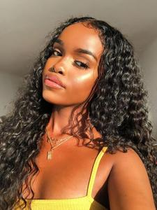 4x4 HD Lace Deep Wave Lace Human Hair Wig Glueless Ready To Go Pre Plucked Curly Wig Lace Closure Wig Human Hair For Women