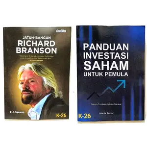 PAKET 2 BUKU BESTSELLER Jatuh-Bangun Richard Branson + Panduan Investasi Saham Untuk Pemula