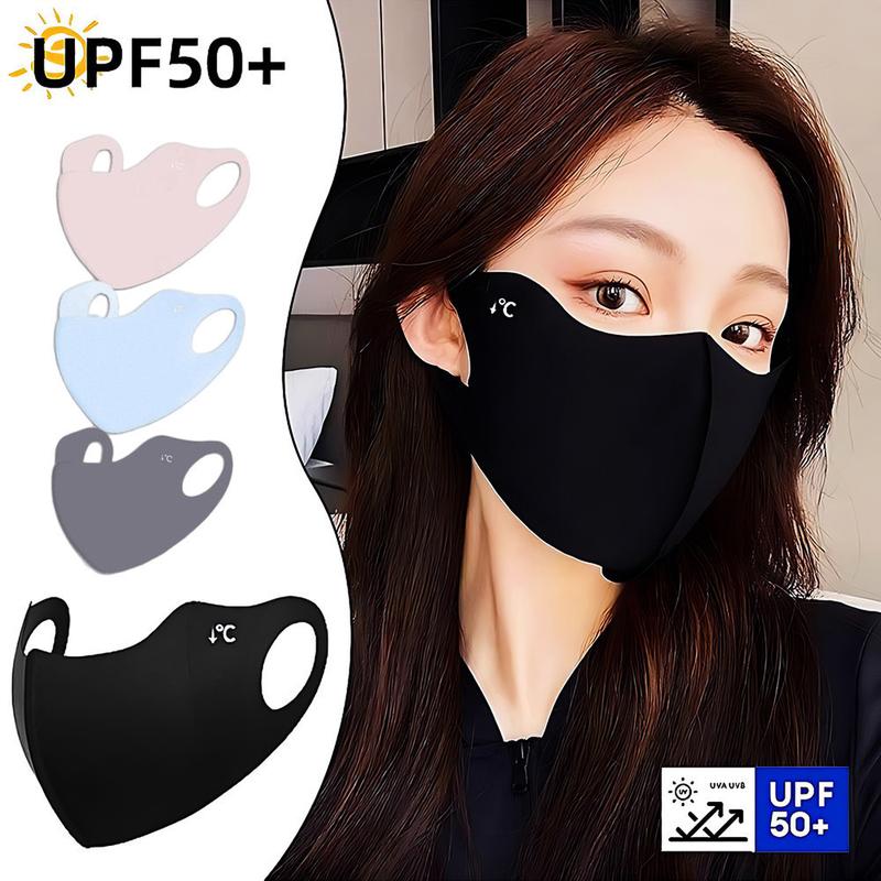 Khẩu Trang Chống Nắng UPF50+ Vải Lụa Đá Lạnh Nam Nữ - Chống Tia UV, Mỏng Nhẹ,…
