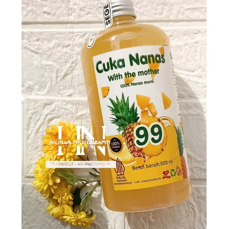 PROMO 2 BOTOL CUKA NANAS 99 - 1000 ml-KONTROL GULA DARAH dan KOLESTEROL 1