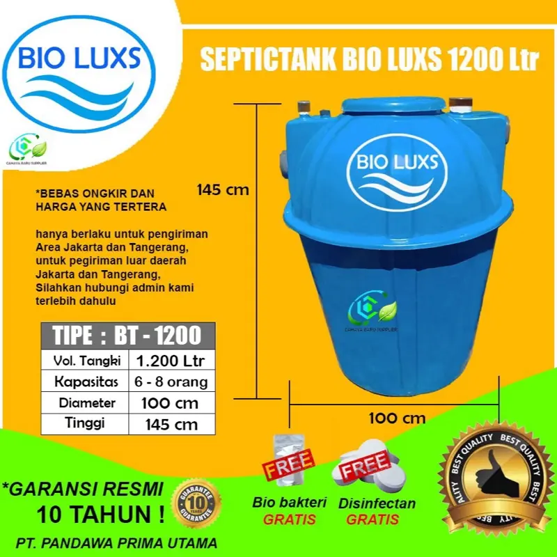 Septic Tank Bio, Biotech, BioTank, Septic Tank Bio 1200 Liter