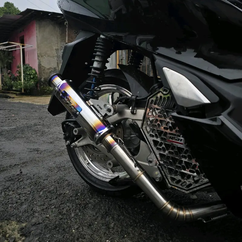 Knalpot SALEMBA CEKLIST TYPE STREET RACING Original VIN PROJECT Fullsistem Motor Beat Mio Sporty Aerox new Aerox old Vario new Nmax old new Beat deluxe PCX  Motorcycle 3