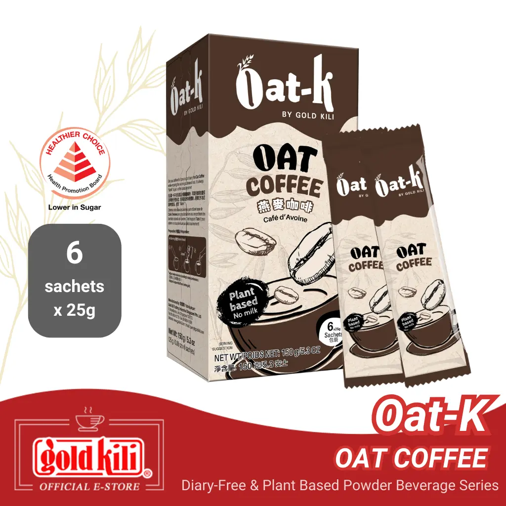 Gold Kili Oat-k Oat Coffee Healthier Choice (Dairy-Free) (Vegan-Friendly) (No-Palm Oil)