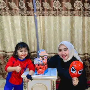 Kostum Spaidermen Anak Laki-Laki 3 Topeng Baju Karakter Superhero