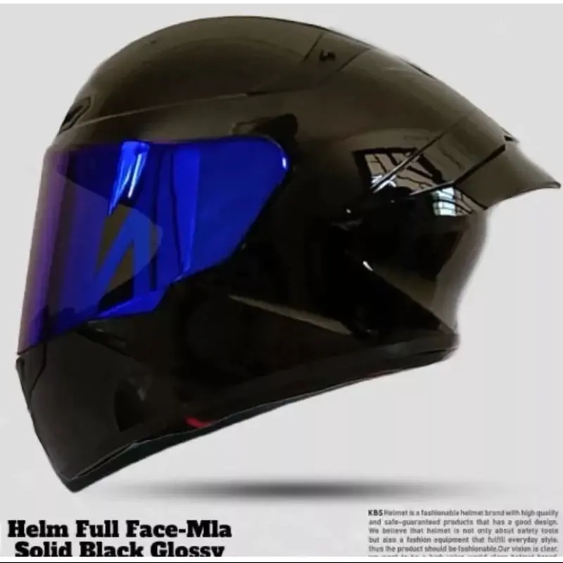 ￼Helm Full face Ttc Polos MLA Hitam Doft Paket Ganteng || Helm Kbr full Face model Tt course || Motorcycle 1