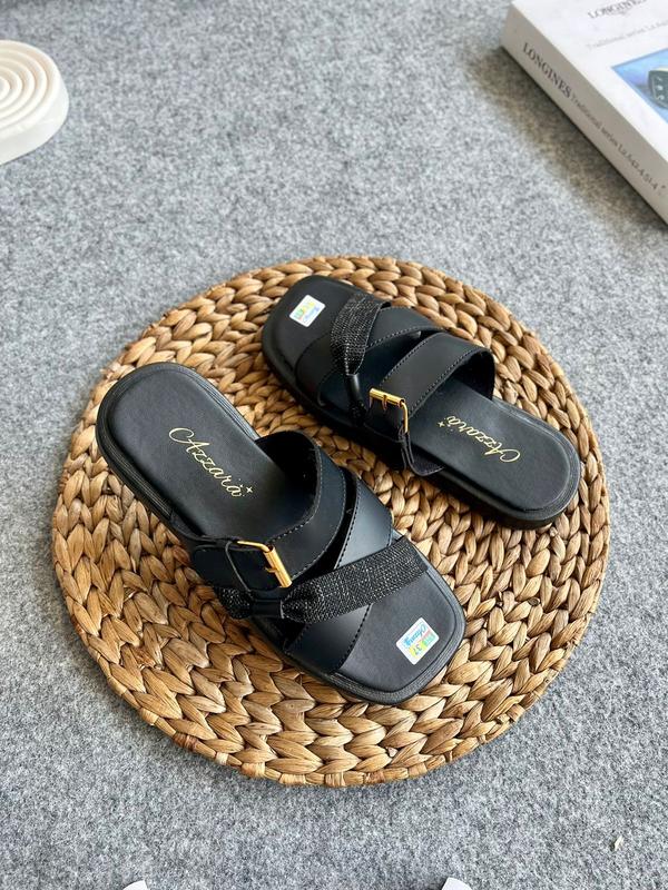 Sendal Selop Silang Sandal Wanita Platform Korea Style Kekinian 5