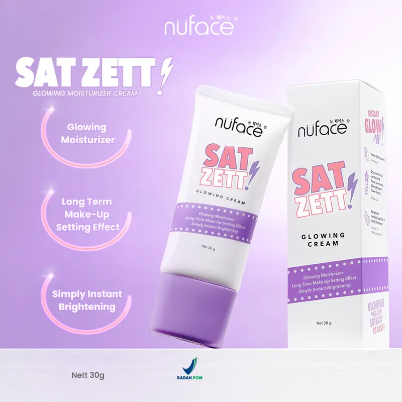 [FYC] Nuface Satzett Glowing Cream 30gr + Nuface Flawless Serum Cushion + Free Tas Serut 3