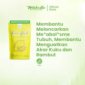 Mabello Minuman Serbuk Lemon Glutathione Drink Bubuk Air Segar BPOM NA18210701886 Halal Cocok untuk Santai