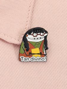 Diseño Único de Dibujos Animados Pin de Esmalte Divertido y Original Broches de Aleación de Dibujos Animados con Antropomorfismo Insignia para Mochila Ropa Solapa Accesorios de Moda Joyería Regalos para Amigos