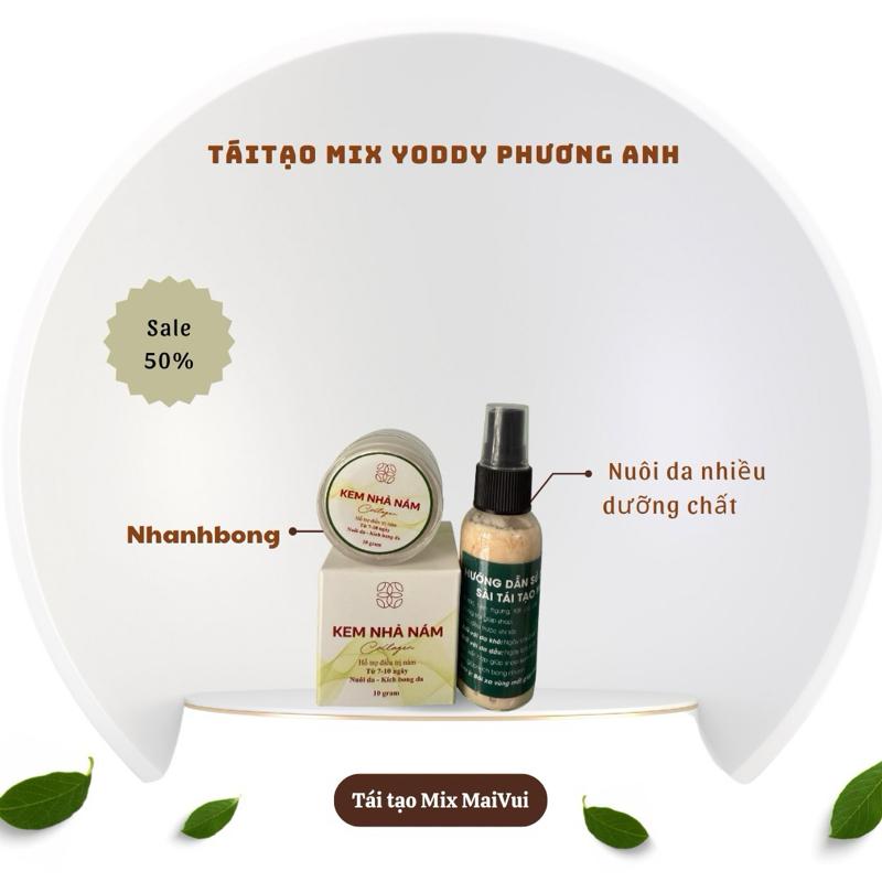YODDY PHƯƠNG ANH Combo 2 Món Tái Tạo Mix 50ml Kem Nhã Nám Kích Bong 10g hoox trợ Nuôi Dưỡng Da Sáng Mịn Màng Hiệu Quả