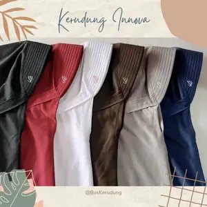 Kerudung Sekolah Tali Tutup Model Delima SD SMP SMA Jilbab Instan Sekolah Inova  S M L XL nyaman lembut Muslim