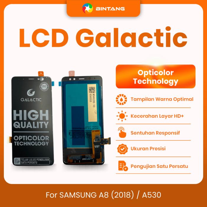 Gambar GALACTIC LCD Fullset Touchscreen For SAMSUNG A8 (2018) / A530 dari Bintang Official Store Kota Tangerang Tokopedia