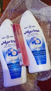 Product Review of Marina Hand Body Lotion UV White - Healthy & Glow [460 ml / 2 pcs] Exp : 09.2027 - Mencerahkan Kulit from d**💖 3