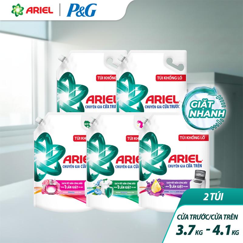 FS BAU Combo 2 Nước giặt Ariel cửa trên & cửa trước 3.7kg - 4.1kg các mùi hương nước hoa