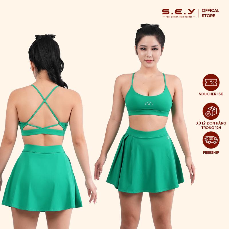 Áo Bra Sport tập thể dục gym tập yoga SEY CROSS BRA thiết kế độc lạ, chất liệu co giãn 4c thấm hút mồ hôi