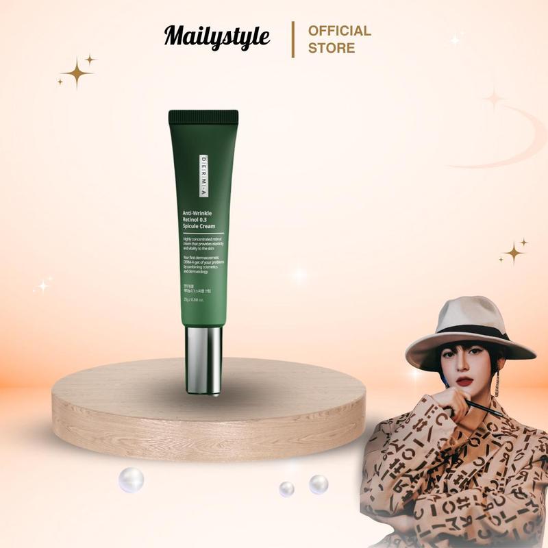 A21_  DATE T3 2026  Kem dưỡng da DERM-A Anti-Wrinkle Retinol 0.3 Spicule Cream  Xanh lá  