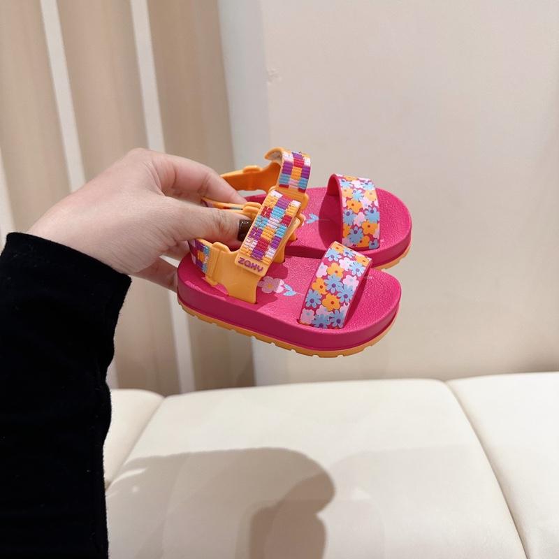  Sandal nhựa thơm cao cấp cho bé gái Zaxynina Moderninha Print   Pink Dahlia   