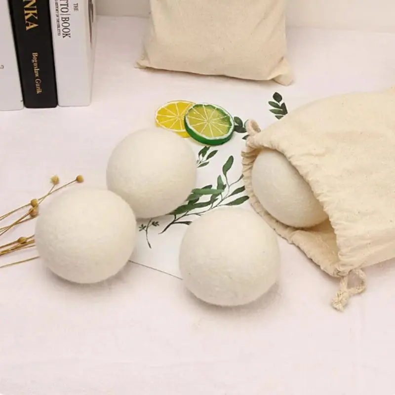 6 Pcs Reusable Wool Dryer Balls Household Washing Balls Drying Clothes Dryer Special Ball Durable Wool Drying Ball