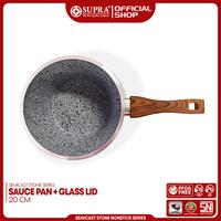 Gambar SUPRA Panci  Alumunium Anti Lengket Sauce Pan 20 Cm Semicast Stone dari Panci Supra Kota Tangerang 5 Tokopedia