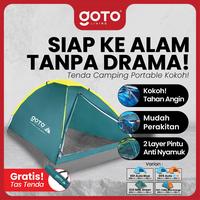 Gambar (Promo Terbatas) Goto [COD] Tent Camp Tenda Alat Camping Kemah Lipat Kemping Gunung Outdoor - 001 AUTO BLUE dari Goto Living Kota Tangerang 1 Tokopedia