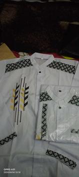 Product Review of Baju Koko Pria Dewasa Lengan Panjang Motif Kobata Qynang Kombinasi Batik Terbaru kain katun from S**6 0