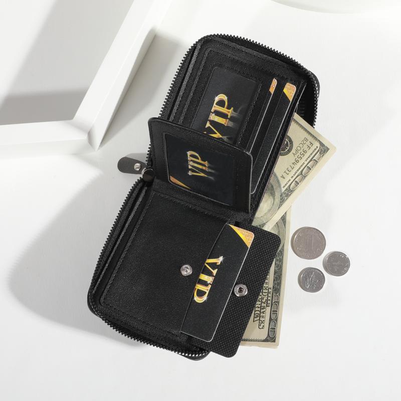 HOLO Dompet Pria Kulit Premium Dompet Cowok Keren Dompet Lipat Mini Leather Vintage 4 Slot