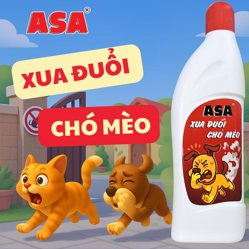  Xua đuổi chó mèo ASA - Không lo chó mèo hàng xóm phóng uế bừa bãi trước nhà 