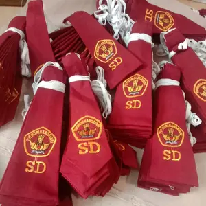 dasi anak sekolah sd bordir gerosir putra putri isi 20pcs dasi anak sekolah