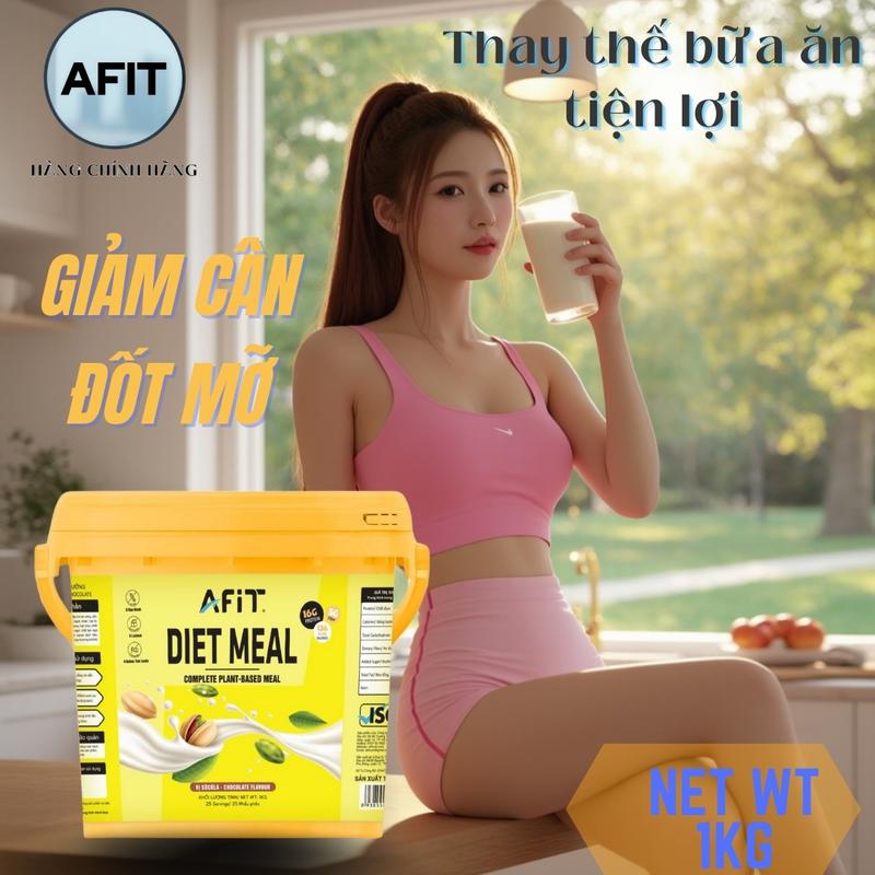 AFIT Sữa dinh dưỡng DIET MEAL 1KG Thay Thế Bữa Ăn Tiện Lợi Hàng Chính Hãng Giúp Giảm Cân Hiệu Quả