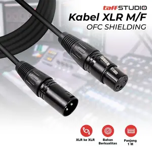 TaffSTUDIO Kabel XLR M/F OFC Microphone Karaoke Shielded - BOF30