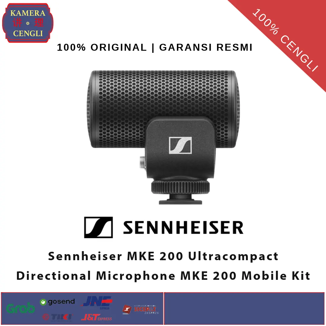 Sennheiser MKE 200 Ultracompact Directional Microphone Sennheiser MKE 200 Mobile Kit  Original RESMI