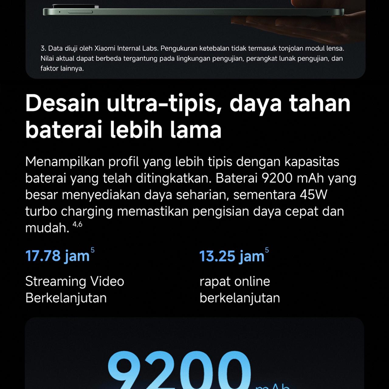 Xiaomi Pad 8 (8/256GB) | Tablet Android | Chipset Snapdragon 8s Gen 4 Mobile Platform | Pengalaman produktivitas dengan WPS PC-Level | Baterai 9.200mAh dengan 45W HyperCharge  [Xiaomi Official Store]
