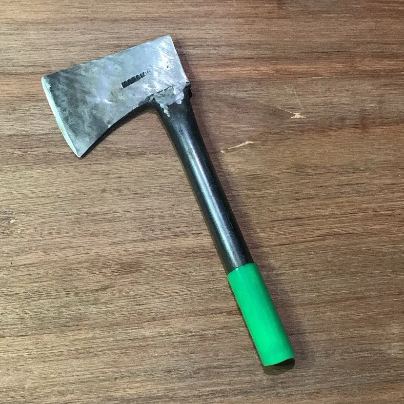 Kampak cincang daging baja pir asli sepuh gagang besi