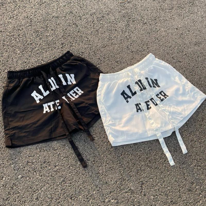 [DEAL MỞ BÁN] ALODIN.atedier | Quần short ALODIN Dù Lì In Lụa cao cấp 2 lớp lót lưới form trên gối  Nam Nữ S2 Menswear