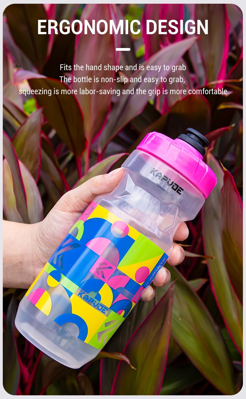 Product Introduction of KAPVOE 610ml Portable Cycling Water Bottle - High-Performance Lightweight Design Drop-Proof BPA-Free Perfect For Any Cycling Adventure 17