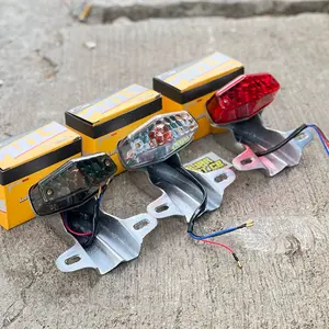 STOPLAM LAMPU STOP BRLAKANG CB BSA DIAMOND BOHLAM SET DUDUKAN SET PANGKON LAMPU