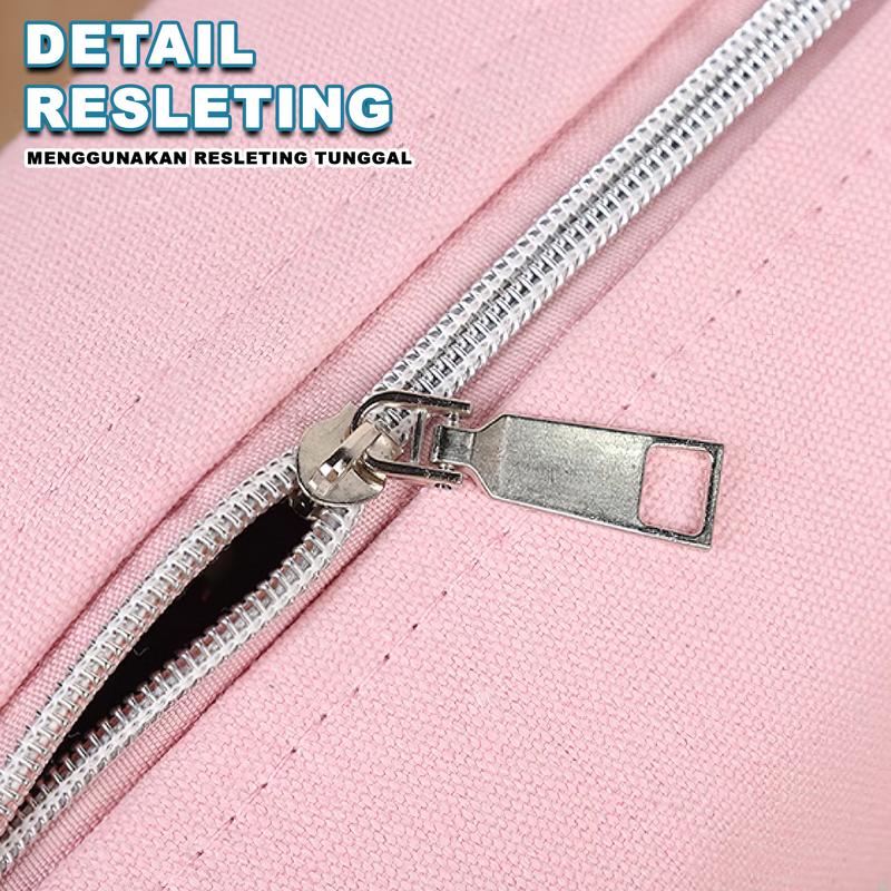 Tas Pouch Kosmetik Kanvas Tas Make Up Organizer Waterproof Travel Hand Bag -BK6021 6