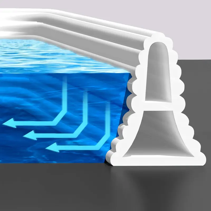 Collapsible Shower Threshold Water Dam Shower Barrier and Retention System and Keeps Water Inside Threshold 1