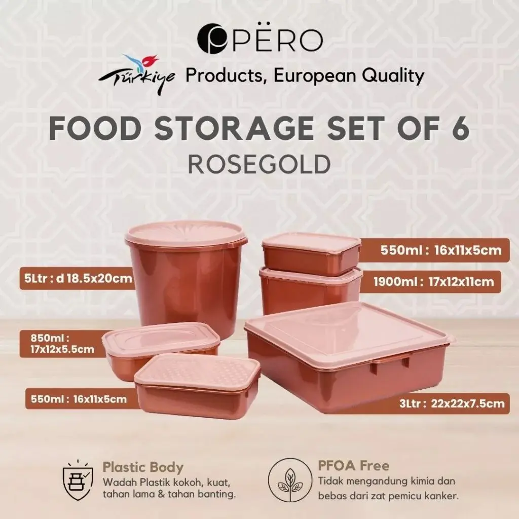 [RICKY HALIM] Pero Food Storage Set Of 6