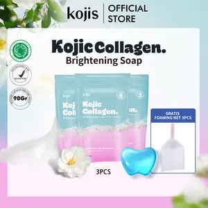 [DCT][BPOM] Kojis KOJIC Collagen Brightening Soap 90Gr COD Bunga Hitam Kotoran Membersihkan Mencerahkan