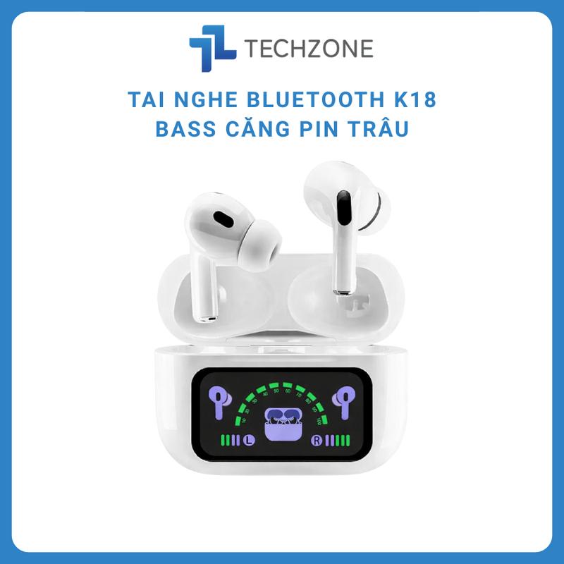 TECHZONE x VINHBANHBO Tai Nghe Bluetooth Chống Ồn Có Màn Hình Led Kết Hợp Mic Đeo Thoải Mái Cả Ngày Chống Thấm Nước SP4 HTH