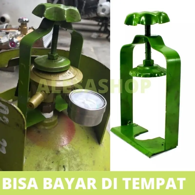 Pengaman Regulator Tabung Gas - Hijau Besi