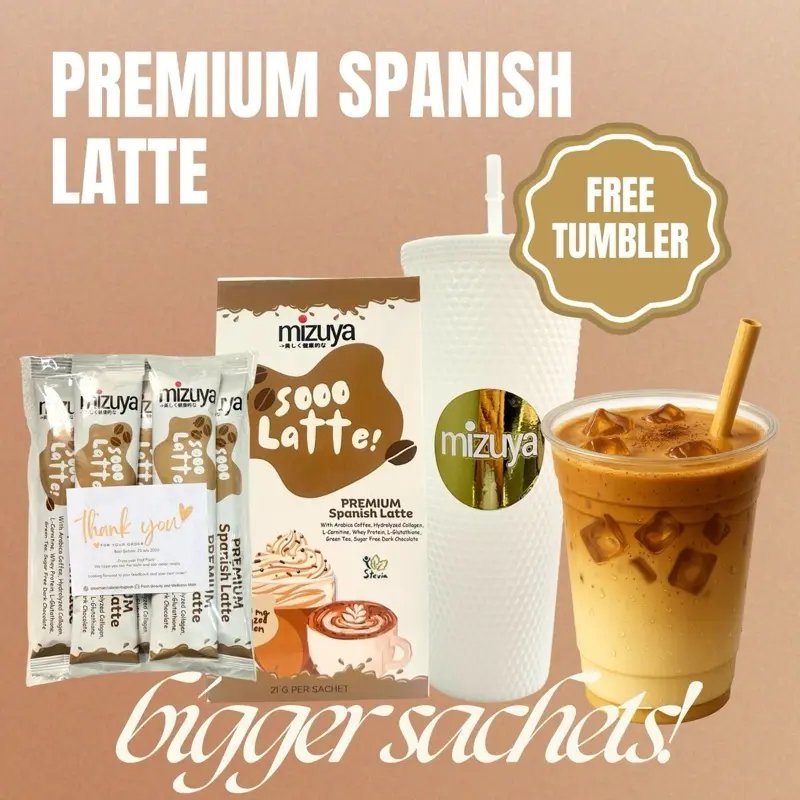 Last Stocks! Mizuya Sooo Latte Frothy Health & Beauty Drink  5 or 10  Sachets - TikTok Shop Philippines
