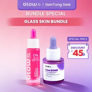 [Glass Skin Bundle] - GLOW FX BEAUTY - 17% Total Acids CeraCapsule Peeling Solution - Serum Exfoliasi Wajah Mengandung Glycolic Acid Untuk Mencerahkan dan Menghaluskan Wajah