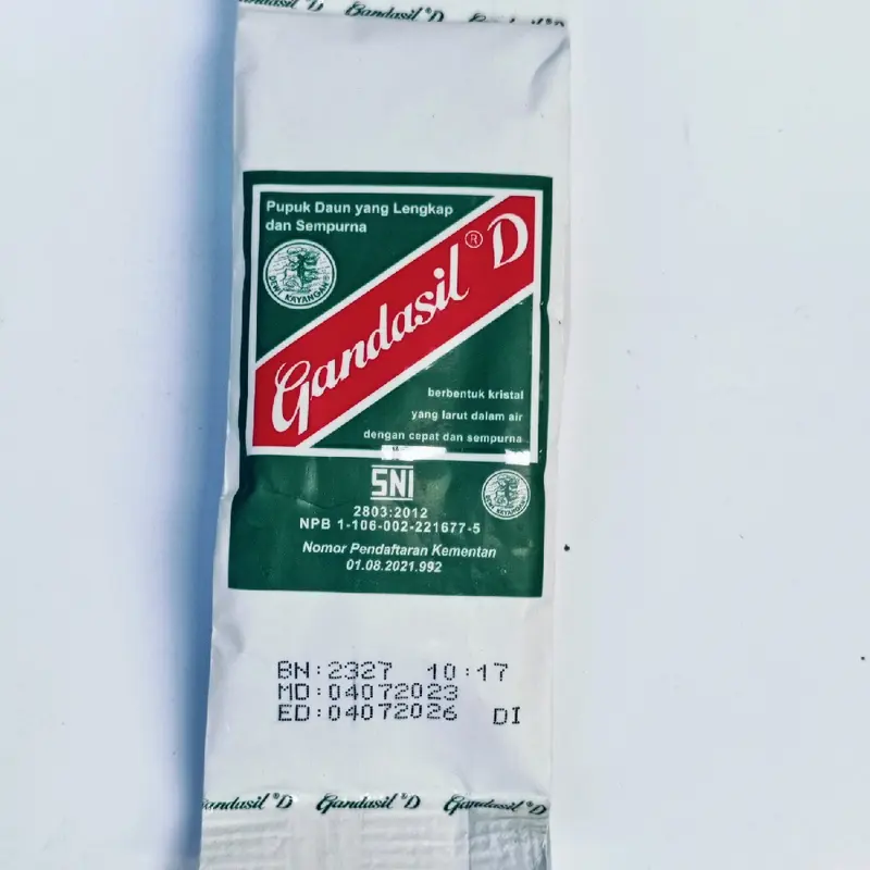 Pupuk GANDASIL D 100gr - Pupuk Daun Terlengkap dan Terlaris Tanaman Kalium 1