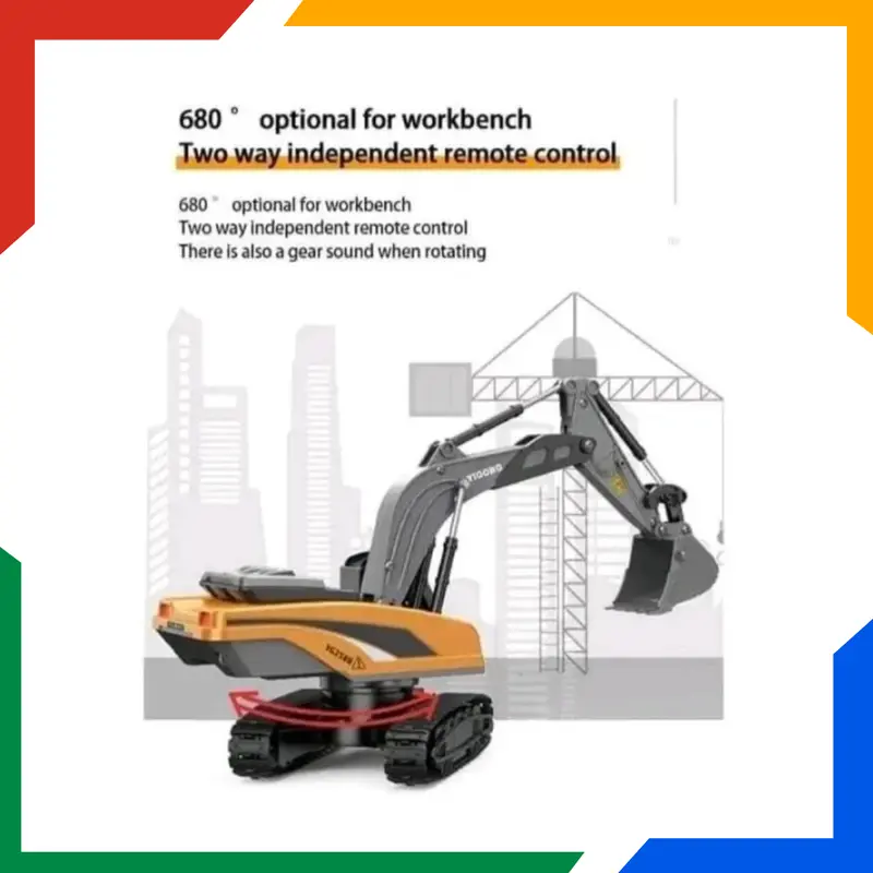 Rc Alat Berat Mainan Remote Control Anak Remot Kontrol Truk Excavator 8 Channel Toys 4