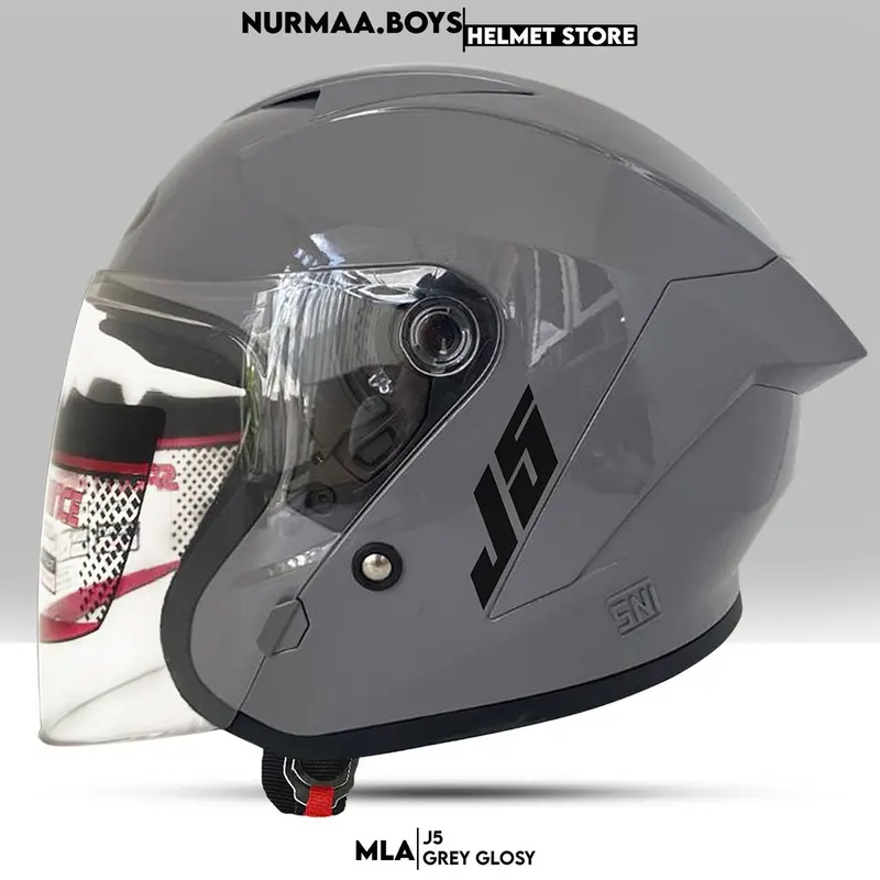 HELM HALF FACE J5 MLA SEPECIAL EDITION PREMIUM UDAH SNI PACKING DUS 5