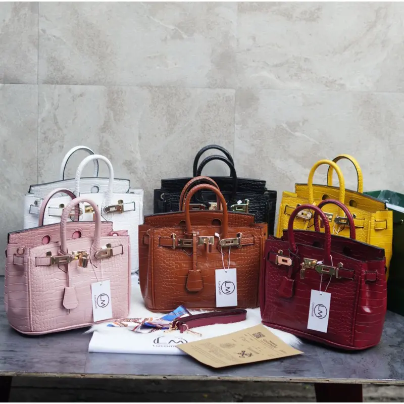 TAS LOCAMODE B IE R K IN CROCO MEDIUM uk.25 (free paperbag,syal) Wanita Selempang