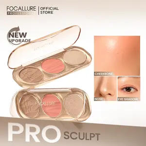 [Official] FOCALLURE Pro-Sculpt 3-in-1 Facial Shaping Palette Highlighter & Contour & Blush